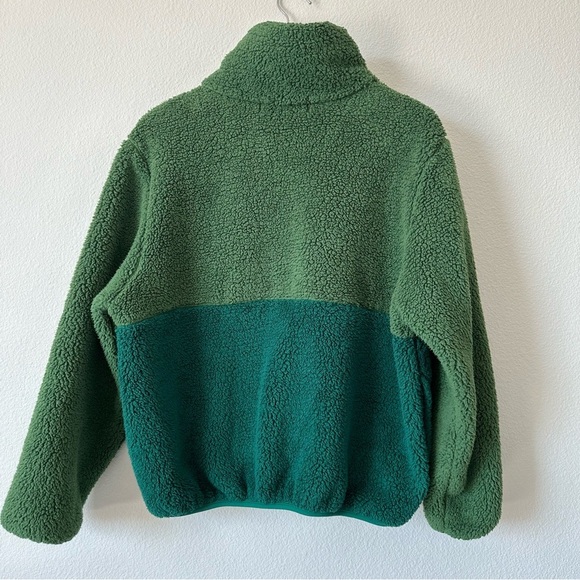 Aviation nation TEDDY UNISEX HALF ZIP  JACKET -GARDEN GREEN - Picture 7 of 15